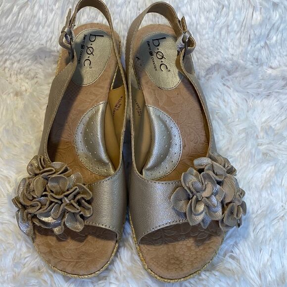 B.O.C. Wedge Sandal-size 9M  - Picture 1 of 8